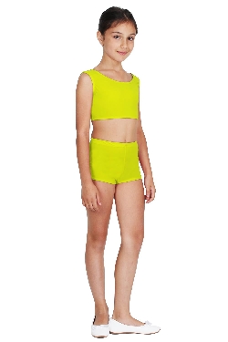 SHORT DANZA LYCRA GIALLO BAMBINA